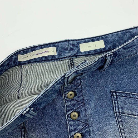 Pilcro and the Letterpress Denim Pencil Skirt - Picture 5 of 9